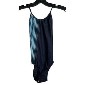 Reima Swimsuit Girls Size 8 One Piece Black‎ Blue
